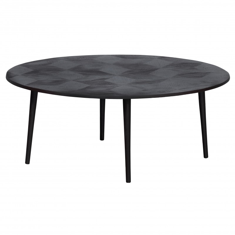 KARO BLACK BROWN METAL CAFETABLE 100     - CAFE, SIDE TABLES